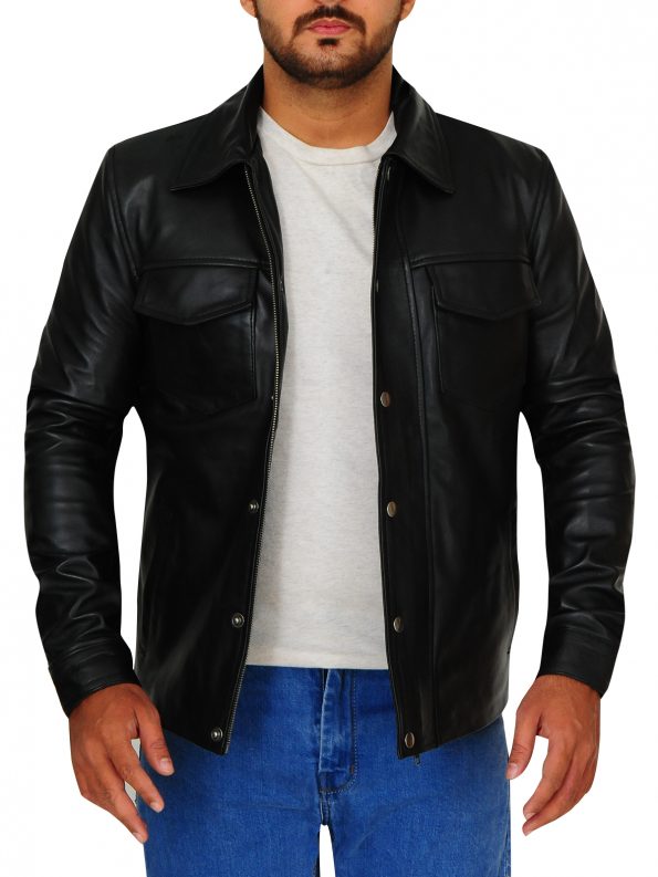 Adam Lambert Singer Street Wear Black Leather Jacket