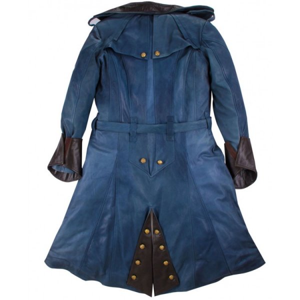 Dorian Assassins Creed Unity Arno Leather Belted Trench Coat