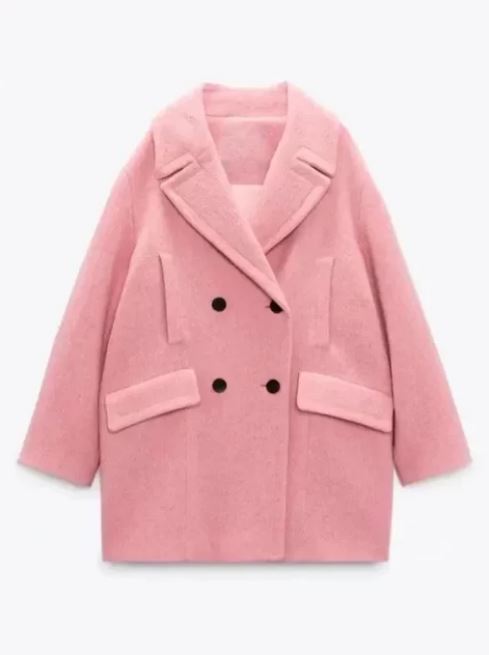 Emma Myers Pink Coat